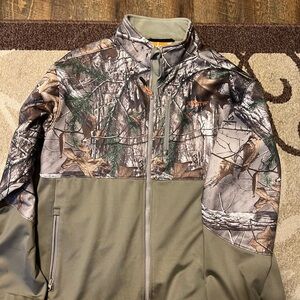 Realtree Men's Long Sleeve Bonded Full Zip Jacket Size XL